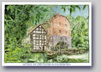 Postkarte Mühle an der Pader